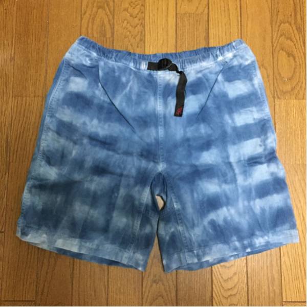 SHIPS別注 グラミチ GRAMICCI タイダイ インディゴ ショーツ L