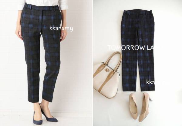 今季トゥモローランド*シャイニータータンチェックパンツ