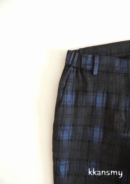 今季トゥモローランド*シャイニータータンチェックパンツ