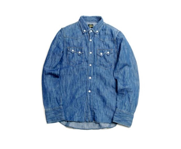 【Needles】デニムシャツ ニードルス nepenthes 美品 完売 14AW