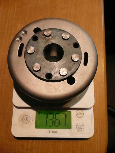 ヤマハＲＺＶ５００　フライホイール軽量加工！　送料込み！