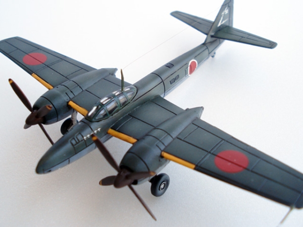 OK模型　高翼タイプ 　【絹張り完成機・未使用】 1/144 三菱キ-83長距離高高度戦闘機（A&W Models）塗装完成品(完成品