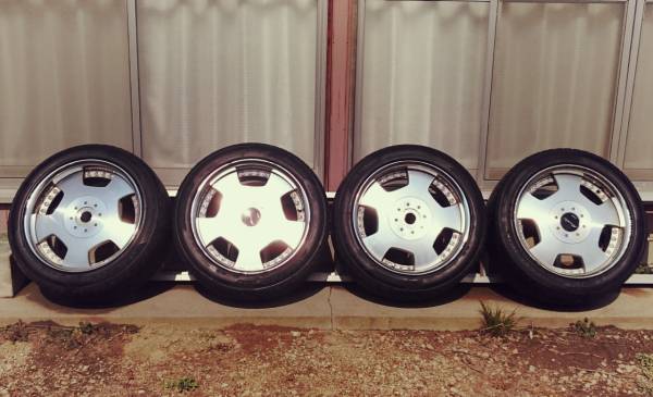 245/45R18バリ山 WORK18インチ8.5Jオフセット35