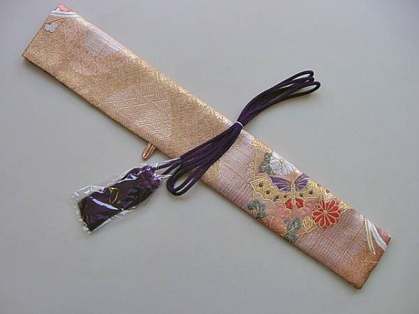 【刀袋　短刀用　拵拵長38cm～44cm　正絹錦糸芯入】下緒　房紐