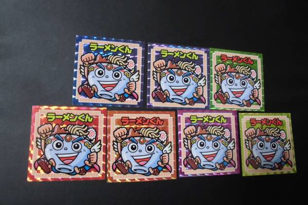 ラーメンラリー　ラーメンくん（プリズム・7枚・7色・7種類）