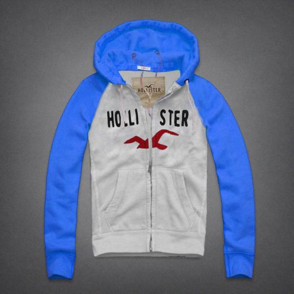 ホリスター 男性用 フード付き パーカーF 2014M 青灰