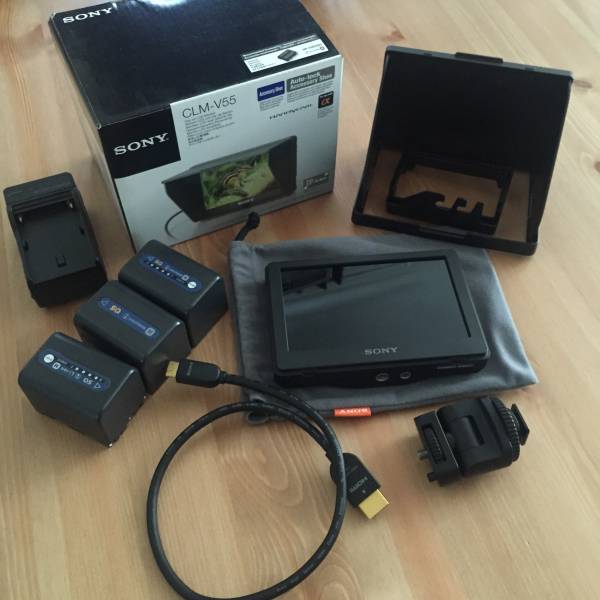 SONYクリップオンモニターCLM-V55 おまけつき！一眼ムービーに