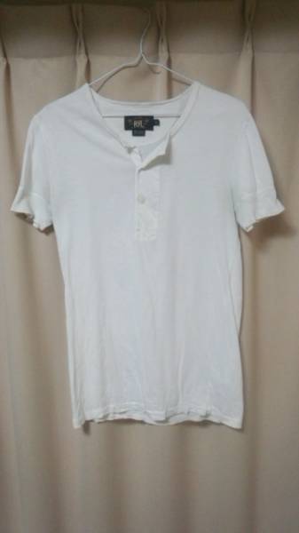 RRLヘンリーネックTシャツ白XS　完売品キムタク着