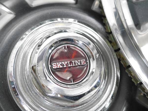 ☆SKYLINE ケンメリ ホイールキャップ 4枚 純正 レストア 当時物(純正 