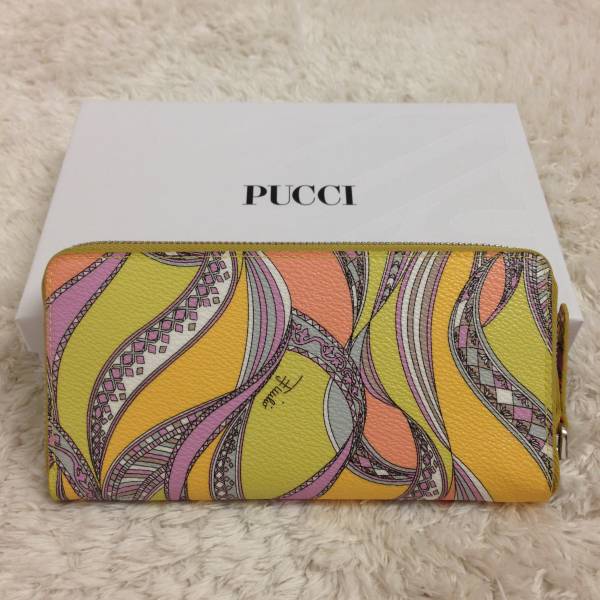 (1468) 【新品】エミリオプッチ★EMILIO PUCCI プッチ柄長財布