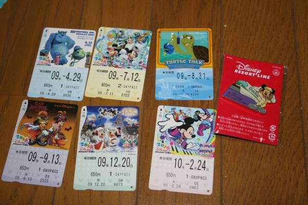 ディズニーリゾートライン 2009年 フリー切符 ピン