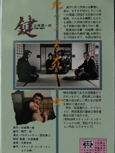 鍵 The Key 松尾嘉代 岡田真澄 若松孝二 Vhs ラブストーリー 売買されたオークション情報 Yahooの商品情報をアーカイブ公開 オークファン Aucfan Com