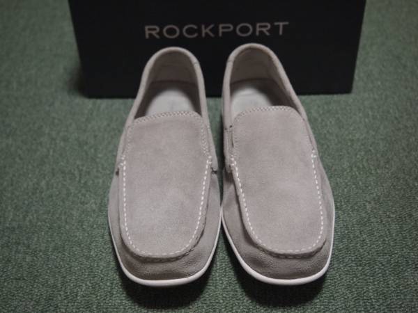 未使用ロックポートスゥェードスリッポン24.5ライトグレー