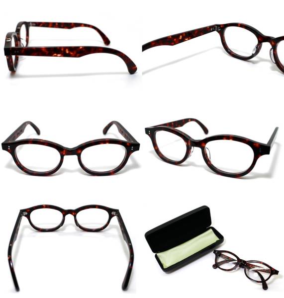 最終【希少設計】大きめ設計のセルロイド眼鏡068-AA