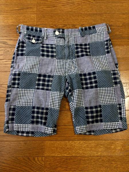 エンジニアドガーメンツW32パッチワークショーツEG美USED