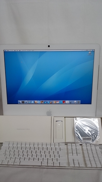 動作美品 iMac A1207 Core2Duo 2.16GHz OSX10.4.8 20インチ 1GB