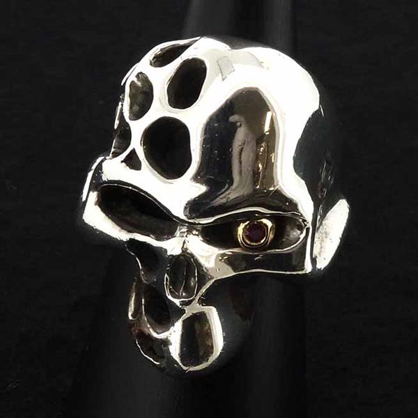 【中古】THIRTEEN DESIGNS エクスプレーションスカルリング-01