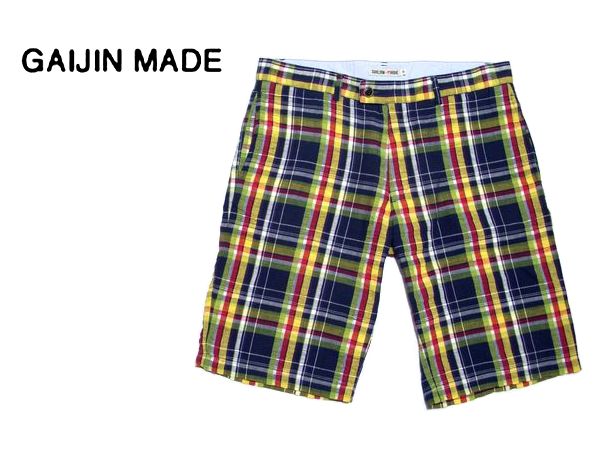 ■GAIJIN MADE■ガイジンメイド チェック柄 ショートパンツ HRM