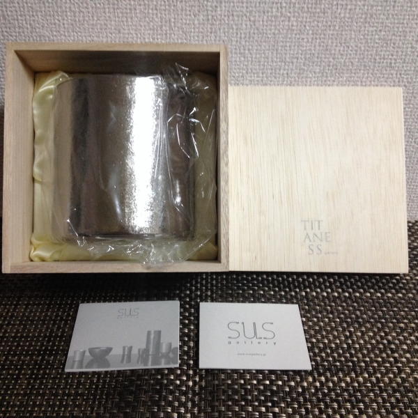 新品SUS gallery TITANESS 真空 チタンアイスペール(タンブラーグラス 