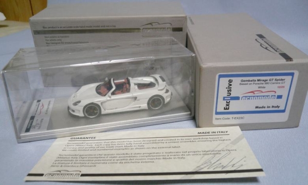 TECNOMODEL PORSCHE GEMBALLA MIRAGE GT SPIDER 10/25台限定