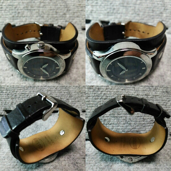 中古綺麗 FOSSILフォッシル JR-8122 電池交換済み(フォッシル 