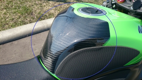 13 14 15 ZX-6R クレバーウルフ カーボン綾 タンクプロテクター