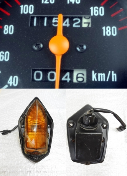 【低走行車外し】 GSX-R 400 GK71B フロント　左　ウインカー