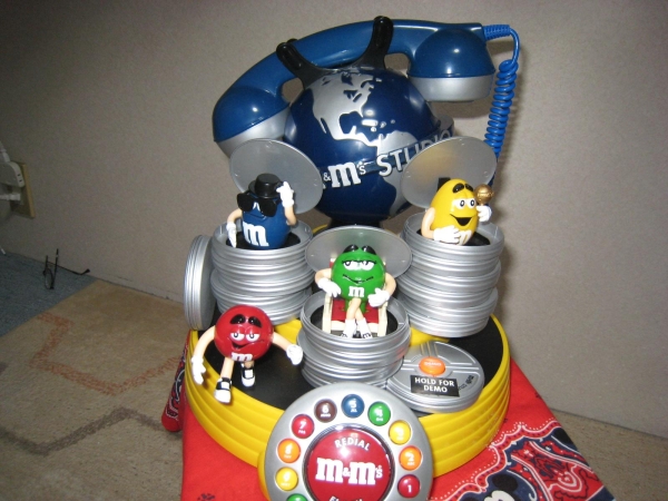 M&M's エムアンドエムズ 電話機 ディスプレイ アンティーク 赤