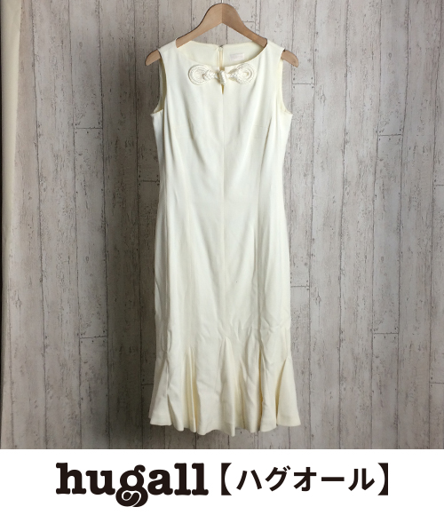 RED VALENTINO アイボリー 40⁄6 ROMAビジューノースリーブワンピース