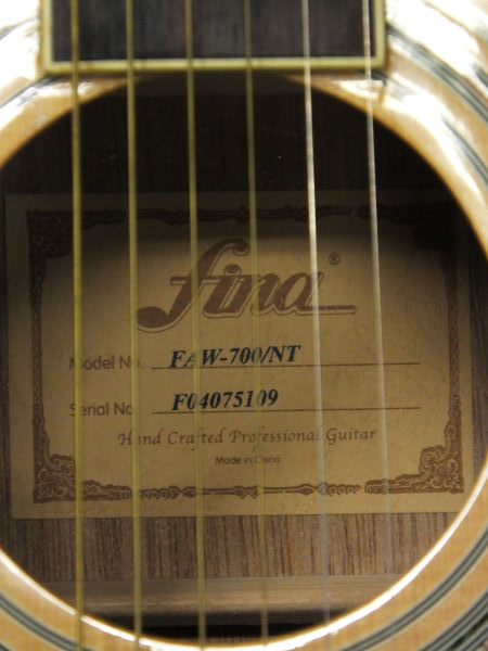 ☆FINA FAW-700/NT アコースティックギター☆現状品☆(本体)｜売買され