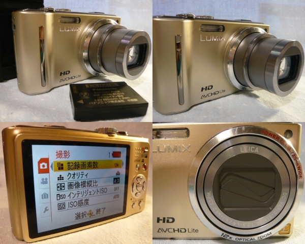 赤外線改造カメラ LUMIX DMC-TZ10 光学12倍 電池・新品充電器付
