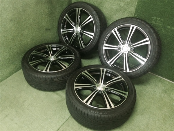 良品!!14年製 228/45R18 夏タイヤ☆STRANGER 18x7.5J +48 5穴!!