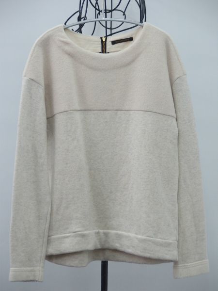 バンヤードストーム　ヨーク切替スウェットプルオーバー　白灰