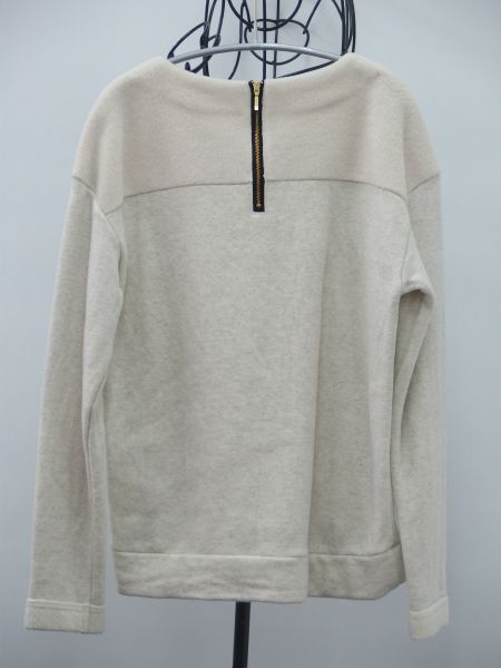 バンヤードストーム　ヨーク切替スウェットプルオーバー　白灰