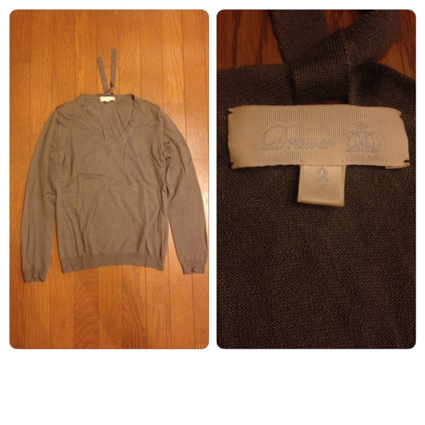 ドゥロワーdrawer*シルクカシミヤVネックニット滝沢眞規子