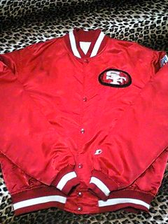USA製 90sサンフランシスコ49ers スタジアムジャンパー ゴールド色 San