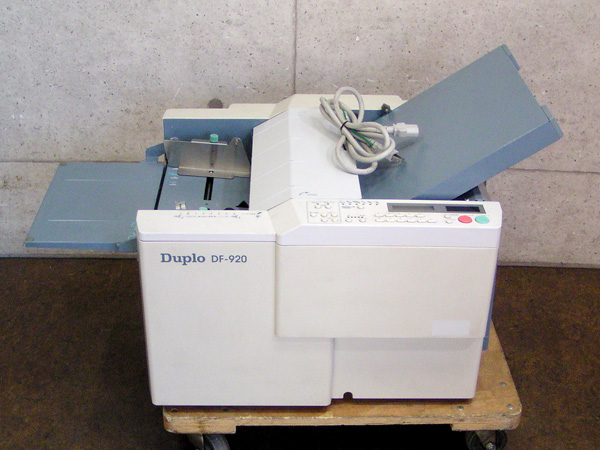 ＄DUPLO/デュュプロ DF-920 紙折り機 デュプロフォルダー
