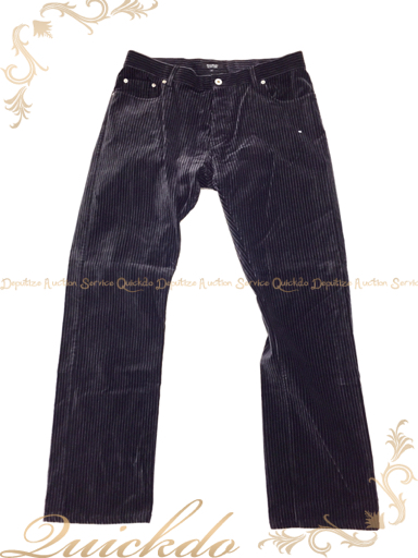 バーバリー ブラックレーベル ベロアパンツ メンズ 85 黒系