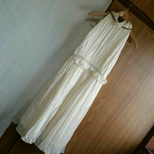 オールド シルク パーティドレス