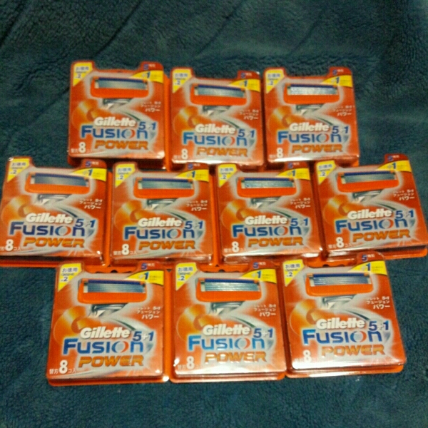 ジレット★フュージョン5+1パワー★替刃 替え刃【80個セット】