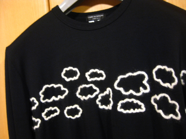 2013AW PLUS 雲刺繍 ニット セーター プリュス ギャルソン S