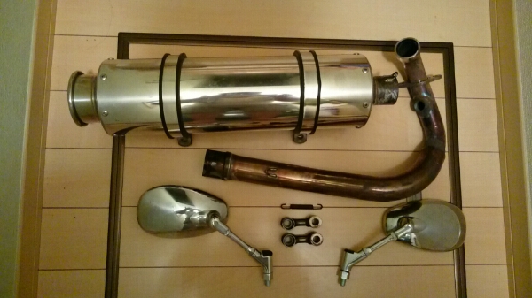 マジェスティ 250 SG20J 4D9 マフラー 中古美品