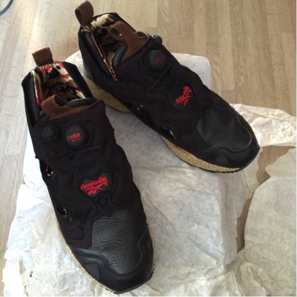 reebok pump fury ポンプフューリー 茶 カモ fragment