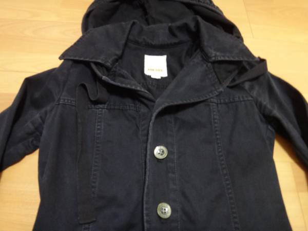 DIESEL ユーズド調フード付き女性用コート 黒 XS diesel（コート