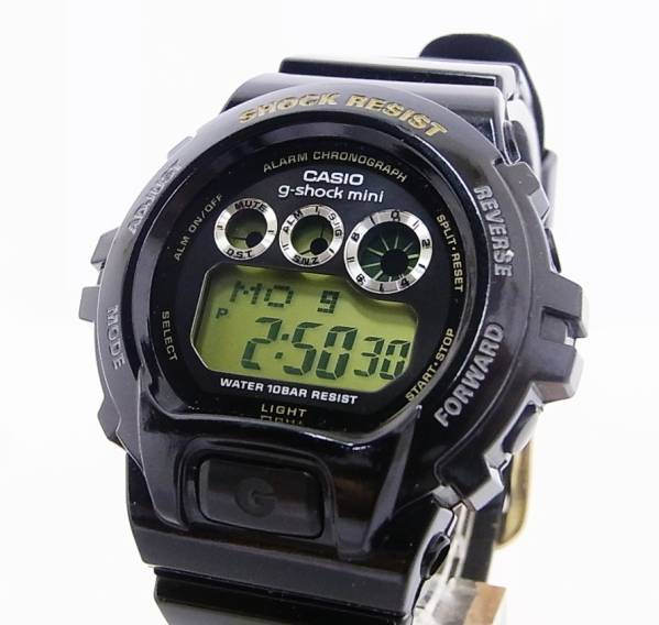 f793 CASIO G-SHOCK mini ブラック GMN-691G 美品 USED