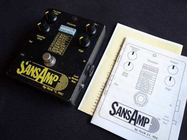 初期型 SANSAMP Classic 表記なしアンプシミュレーター Tech 21 ギター