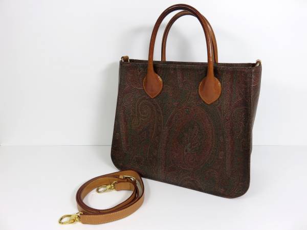 ◆エトロ◆ETRO◆2WAY ショルダー ハンド バッグ◆ペイズリー◆