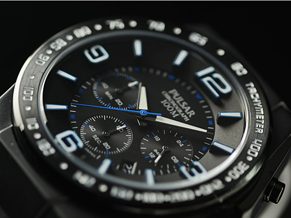 1円×5本 逆輸入セイコー米国PULSAR腕時計クロノグラフ100m防水