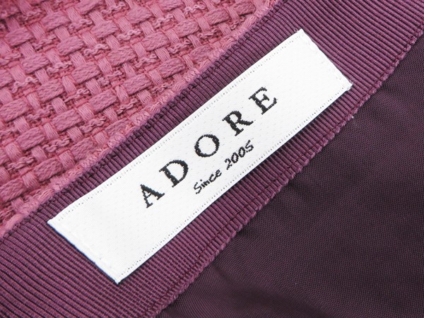 ◇美品【ADORE アドーア】ツイードスカート ピンク 40
