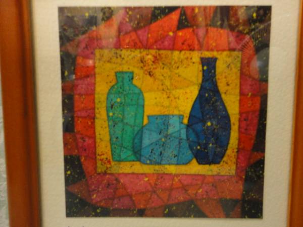 若松愛子静物シリーズ「三つの花瓶」9.5×10cm6500円送料無